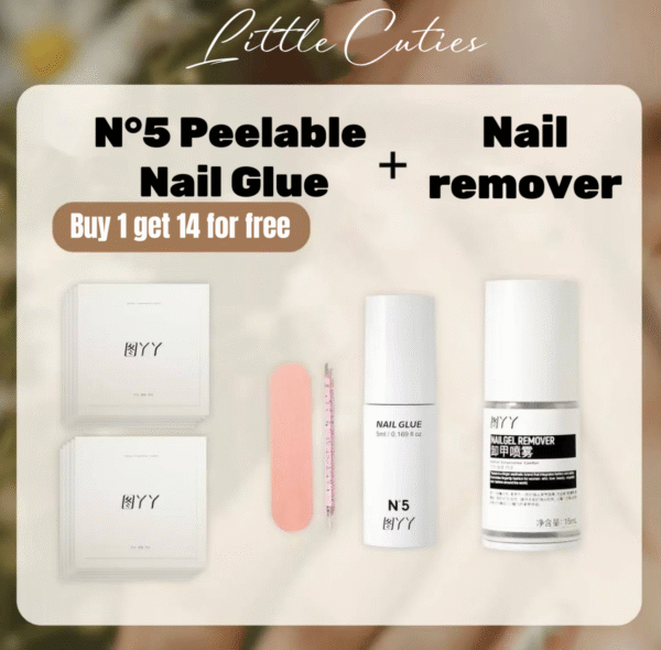 Super Strong Nail Glue for Press On Nails, Nail Tips & Acrylic Fake Nails (5ml)  NailBond Brush On Glue for Press Ons, Tips & Acrylics without hurting the nails - Long Lasting, Maximum Strength, Mess-Free Application